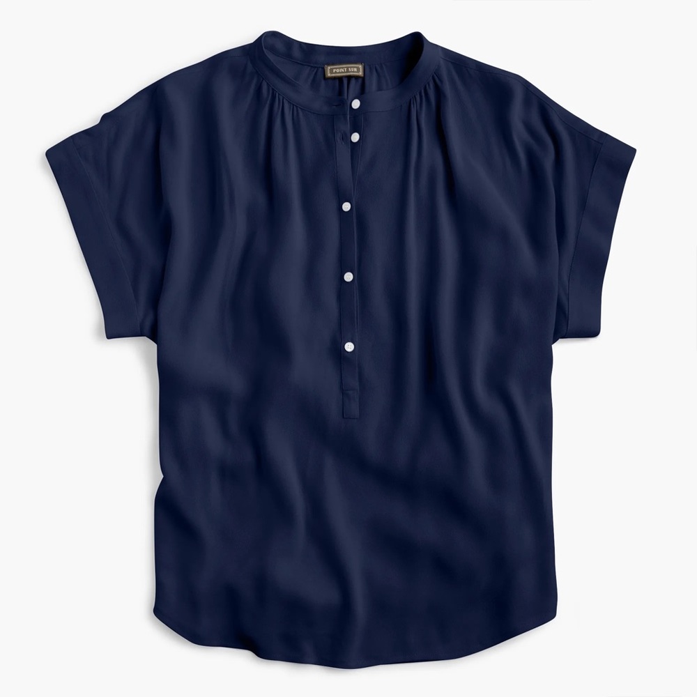 Jcrew point sur navy shirt